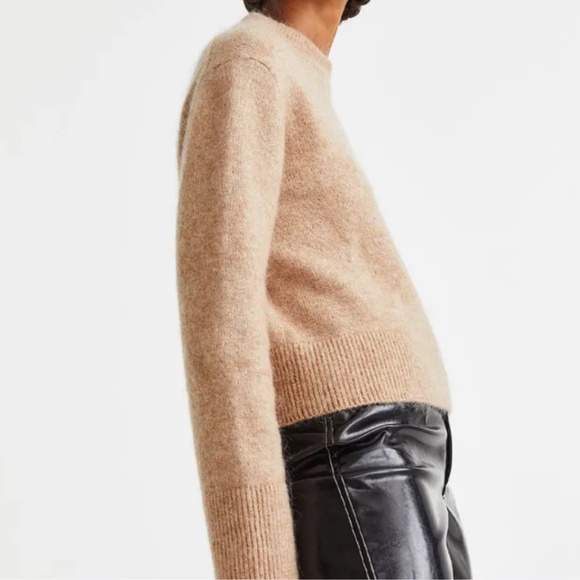H&M Mohair-Blend Sweater Beige Size S - Picture 3 of 11
